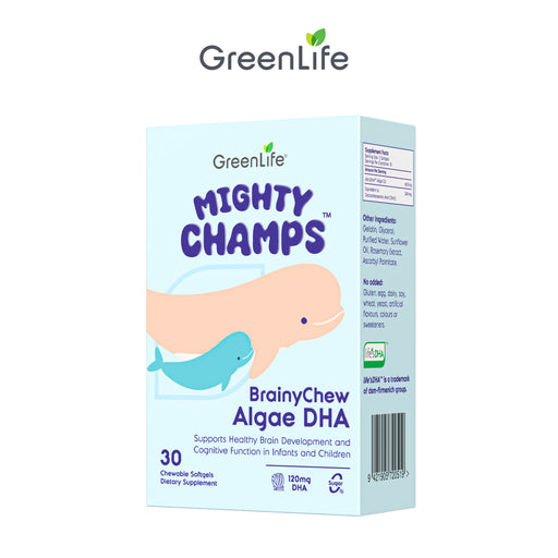 Mighty Champs BrainyChew Algae DHA 30s