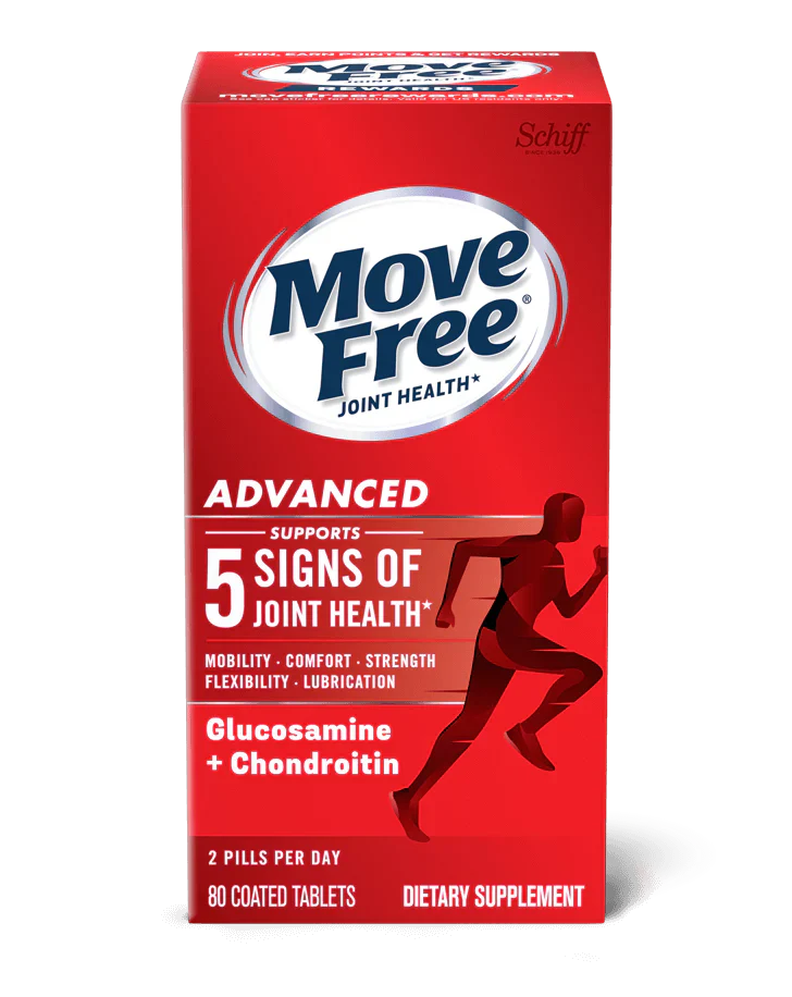 Move Free Advanced (Glucosamine 1500mg + Chondroitin 200mg) Joint Supplements 80 tablets