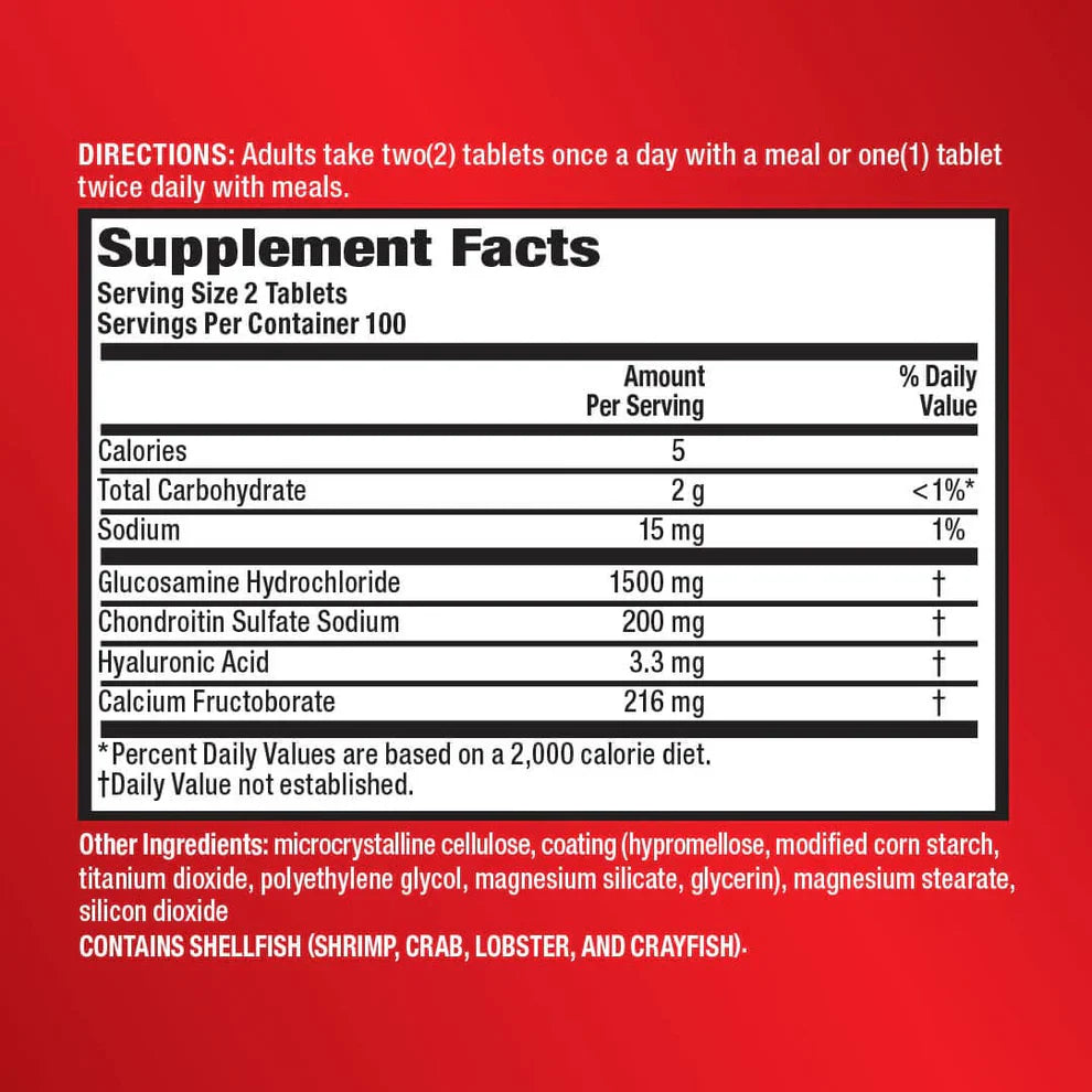 Move Free Advanced (Glucosamine 1500mg + Chondroitin 200mg) Joint Supplements 80 tablets