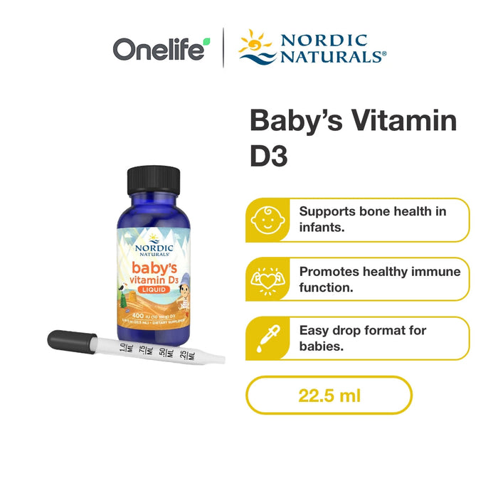 Baby's Vitamin D3 Liquid 400IU 22.5ml
