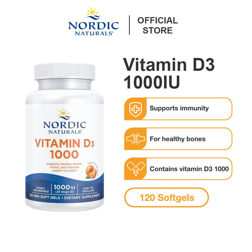 Vitamin D3 1000IU | 120 mini softgels