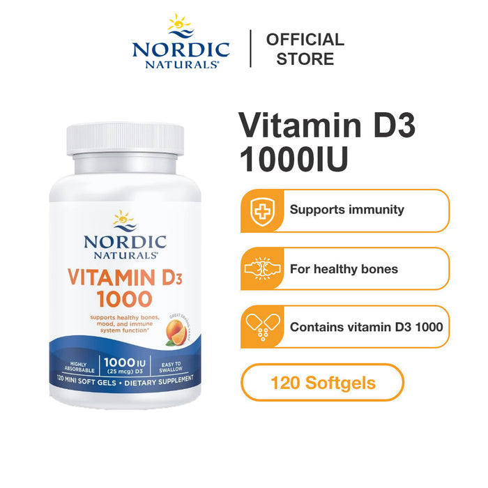 Vitamin D3 1000IU | 120 mini softgels