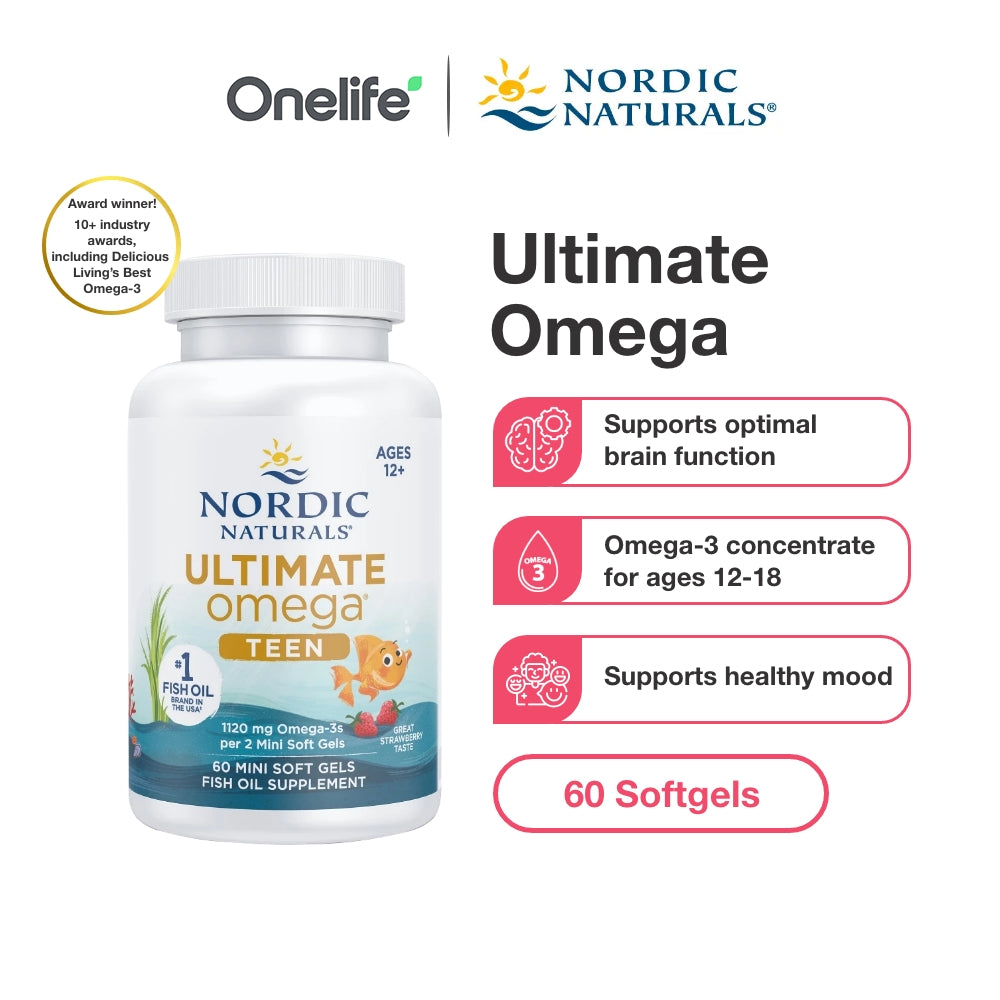 Ultimate Omega TEEN 1120mg | 60 mini soft gels