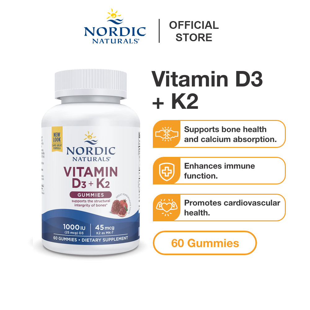 Vitamin D3 + K2 | 60 Gummies