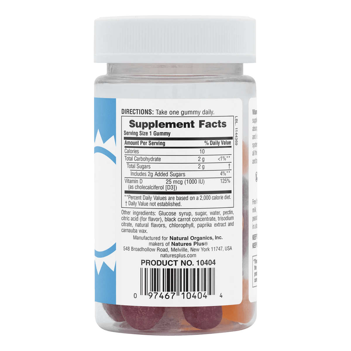 Vitamin D3 1000IU | 60 Gummies