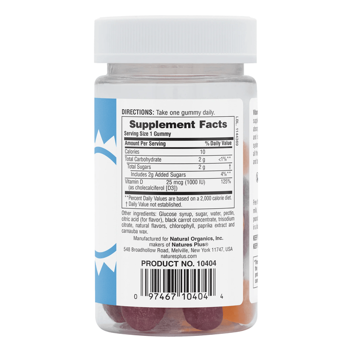 Vitamin D3 1000IU | 60 Gummies
