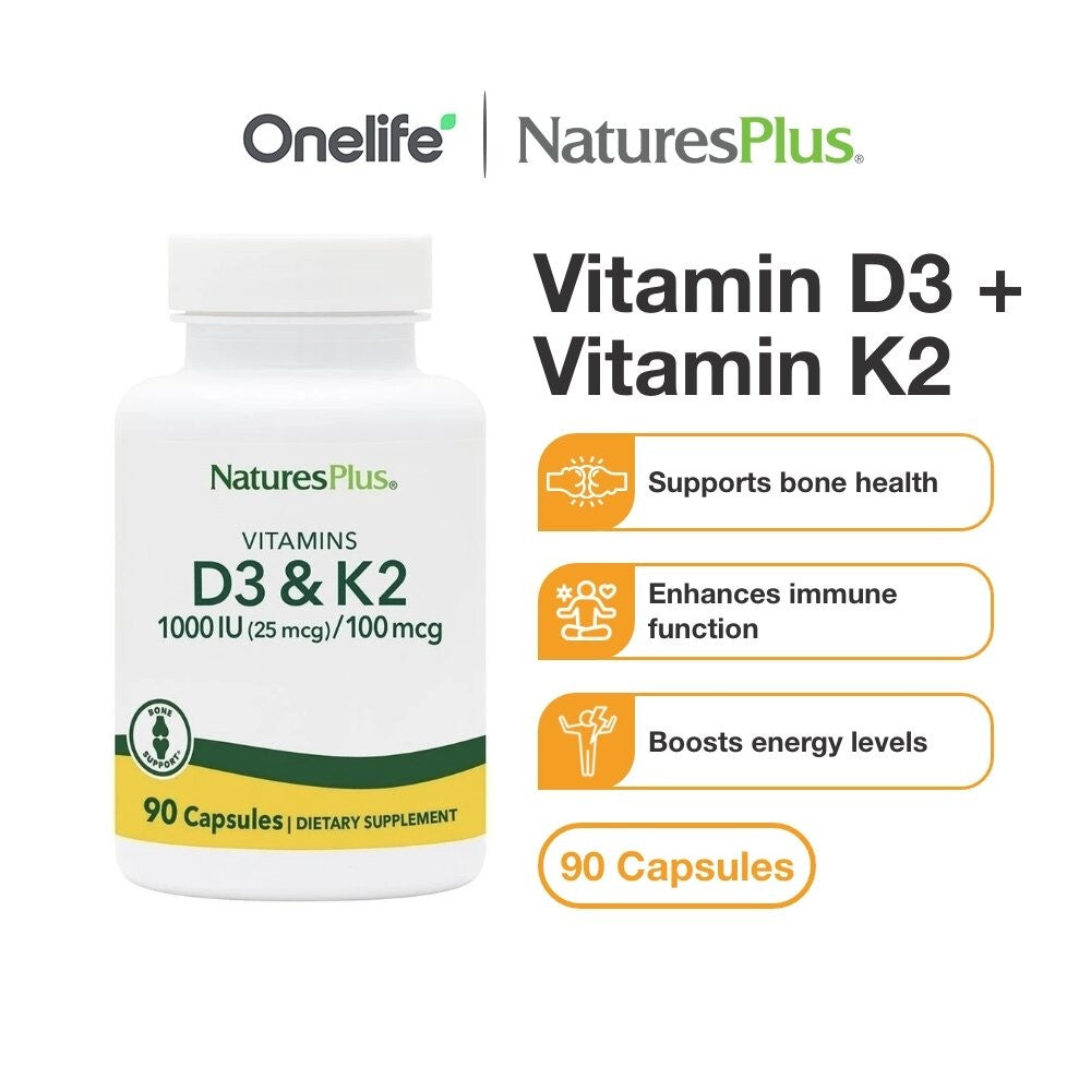Vitamin D3 + Vitamin K2 - 90 capsules