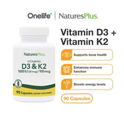 Vitamin D3 + Vitamin K2 - 90 capsules