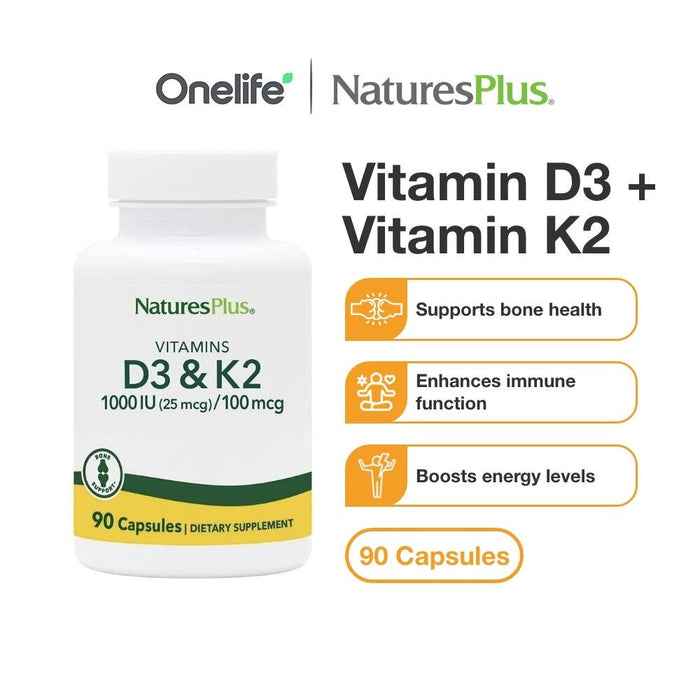 Vitamin D3 + Vitamin K2 - 90 capsules