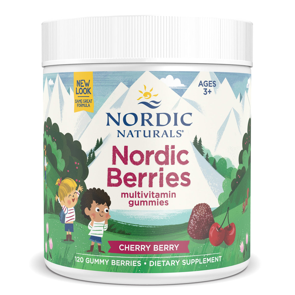 Nordic Berries Multivitamin Gummies (Cherry Berry) | 120 Gummy Berries