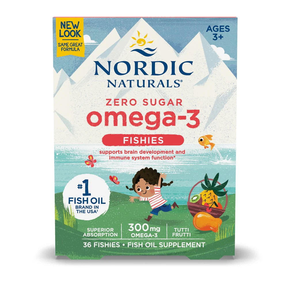 Nordic Naturals Zero Sugar Omega-3 Fishies | 300 mg Omega-3s