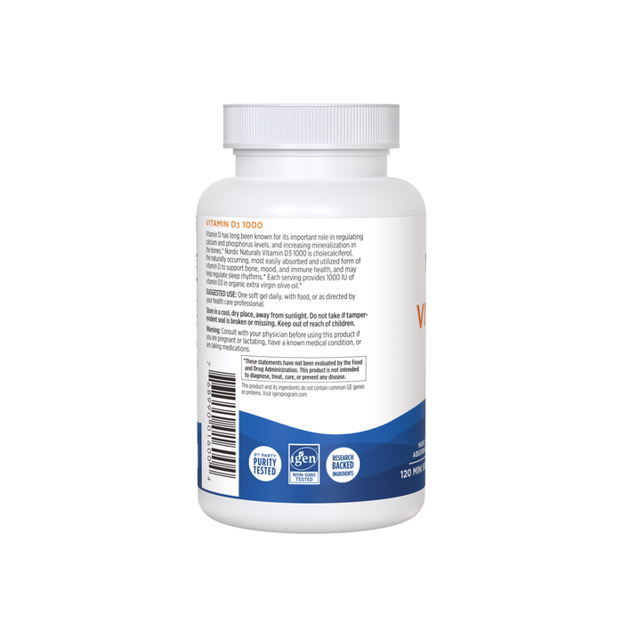 Vitamin D3 1000IU | 120 mini softgels