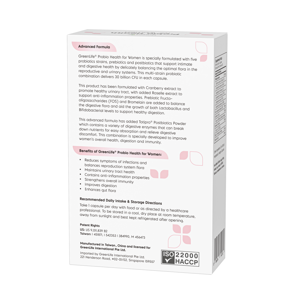 Probio Health for Women 30 Billion CFU - GreenLife Singapore