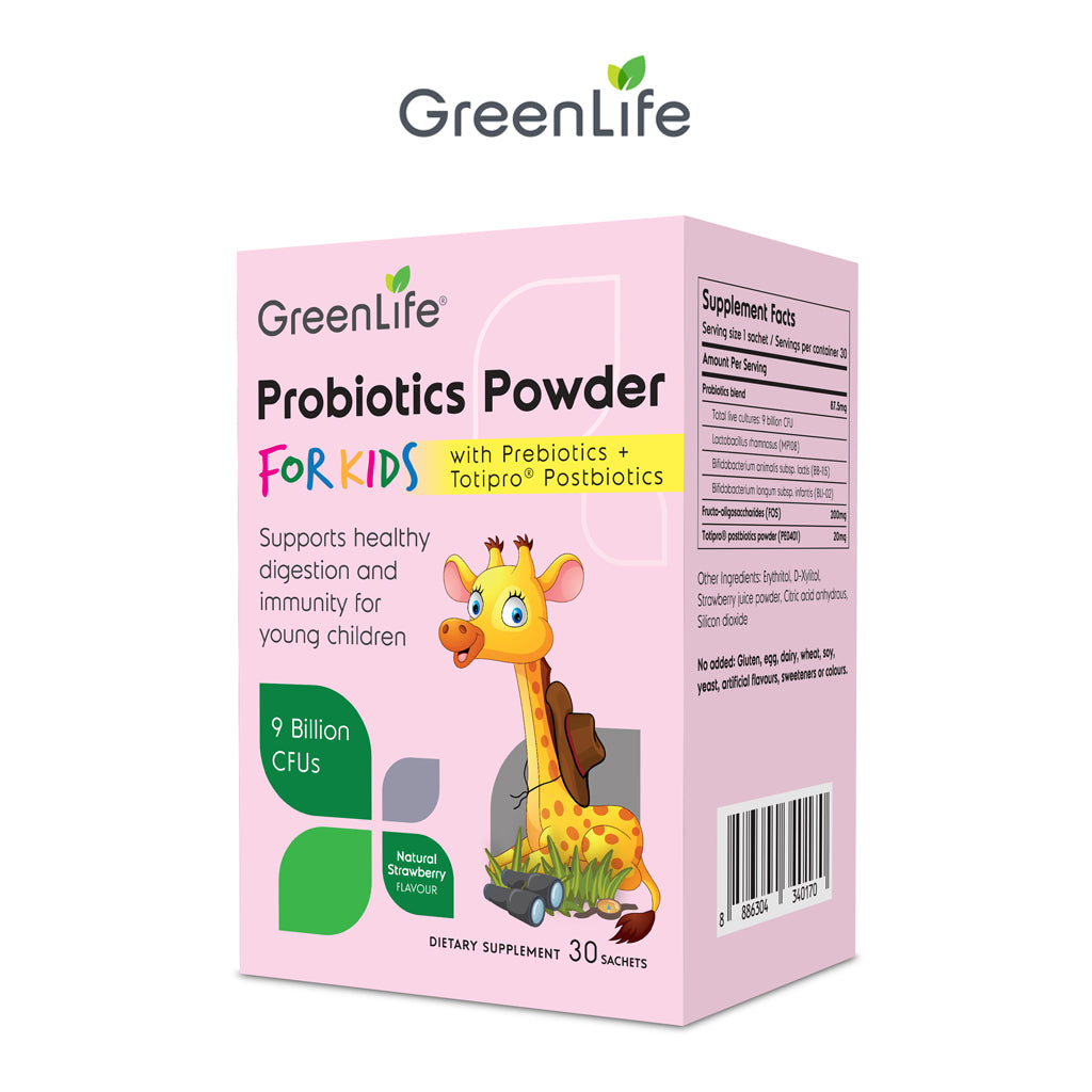 Probiotics Powder for Kids with Prebiotics + Totipro Postbiotics 9 Billion CFUs
