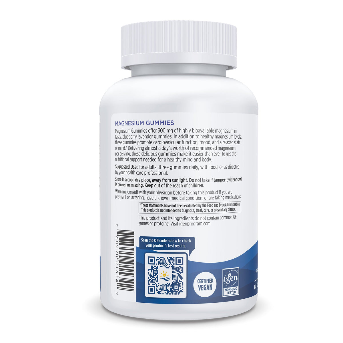 Magnesium 300mg - 60 Gummies