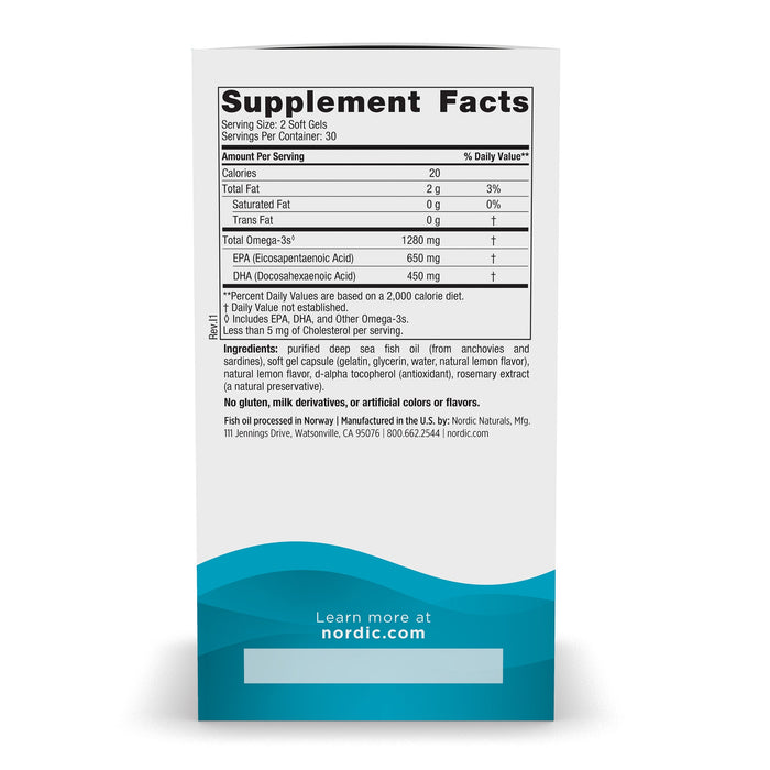 Ultimate Omega 1280mg Omega-3 | 60 softgels