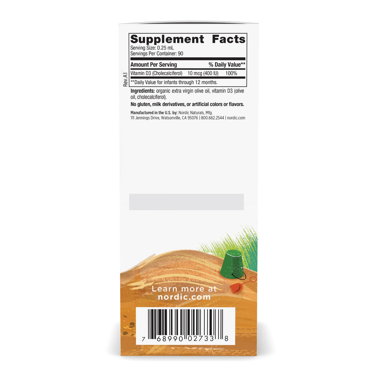 Baby's Vitamin D3 Liquid 400IU 22.5ml