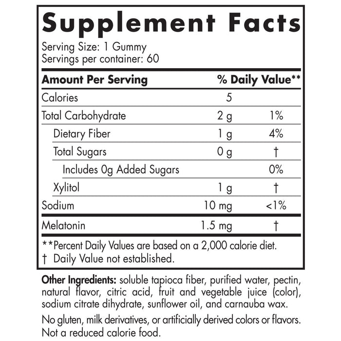Zero Sugar Melatonin | 60 Gummies