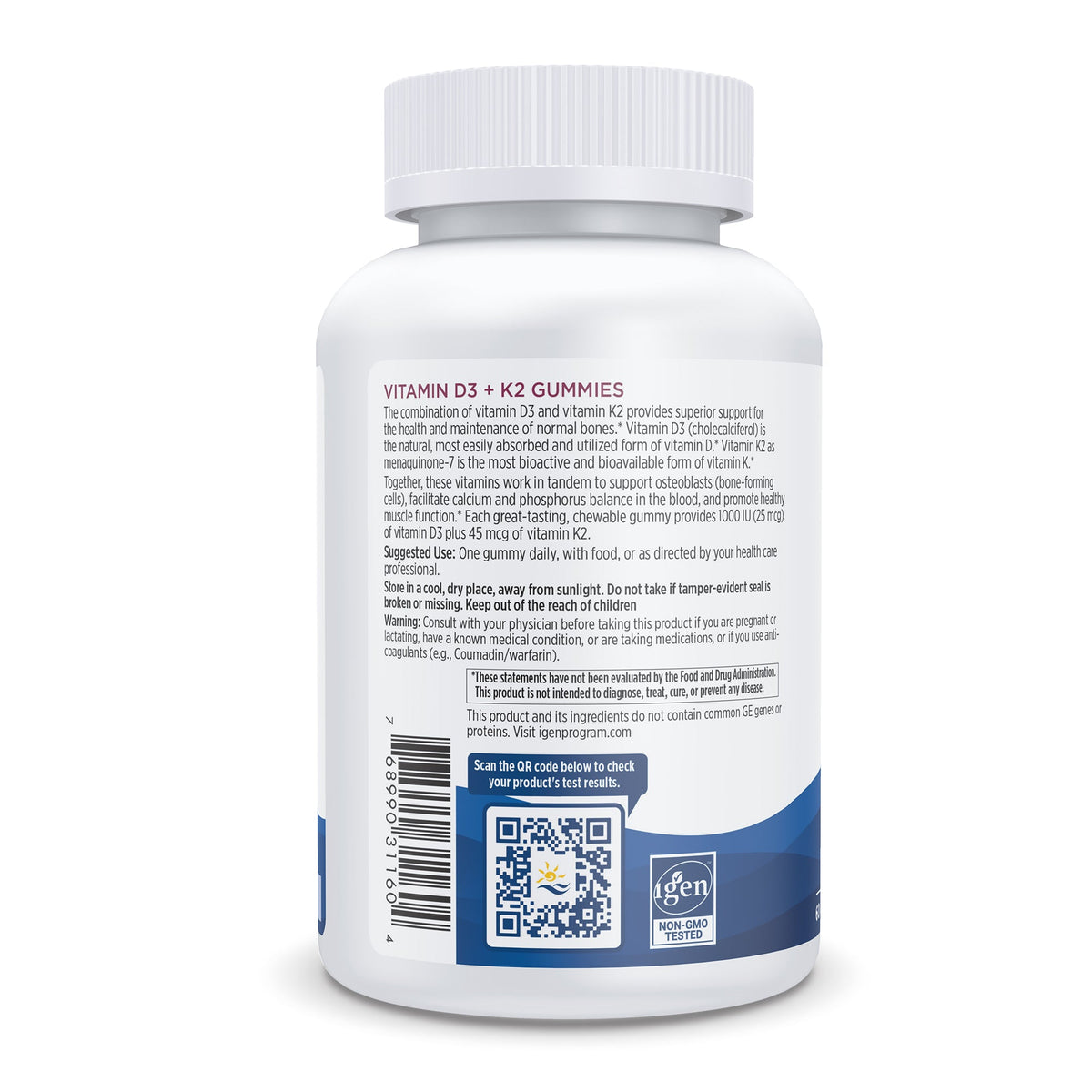 Vitamin D3 + K2 - 60 Gummies