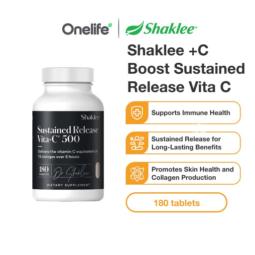 Vita-C 500mg Sustained Release - 180 Tablets