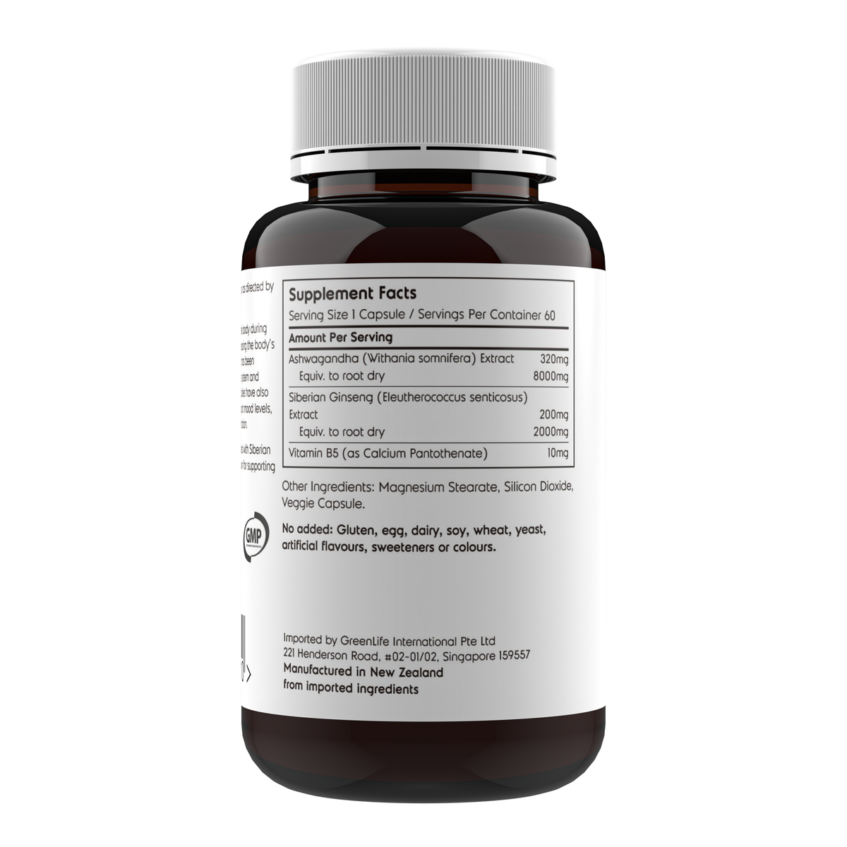 Stress Relief | Ashwagandha + Siberian Ginseng - GreenLife Singapore