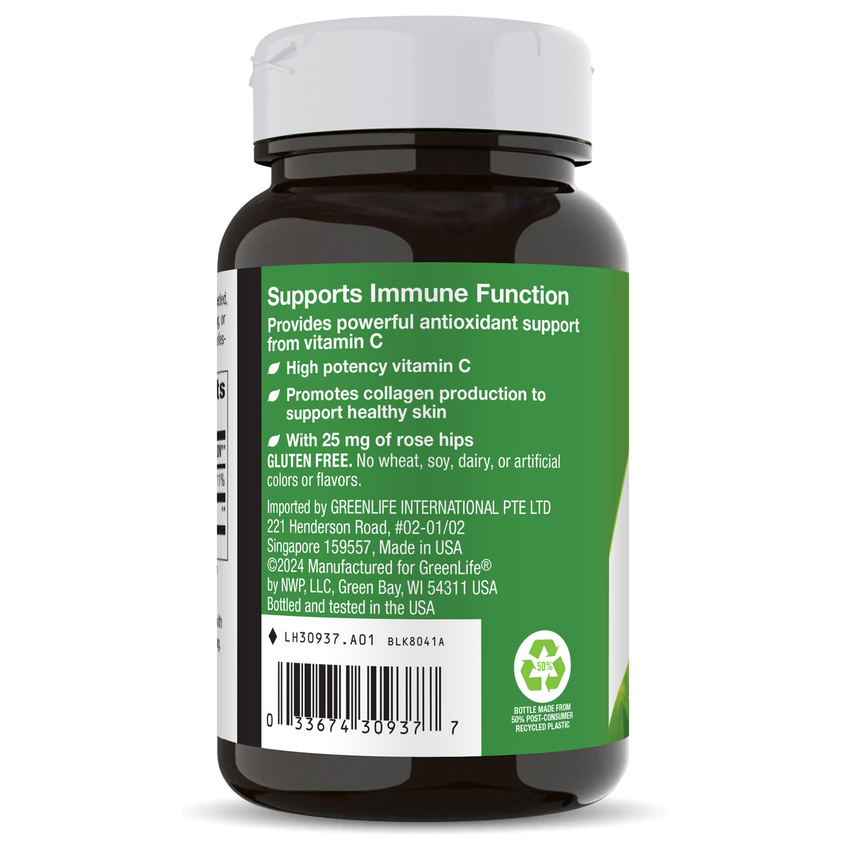 Vitamin C 1000 w/ Rose Hips - GreenLife Singapore