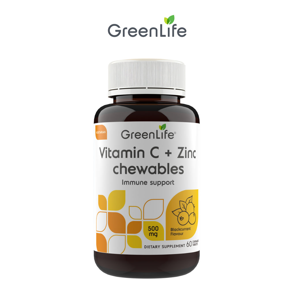 Vitamin C + Zinc chewables (60 chewable tablets) Immune Support