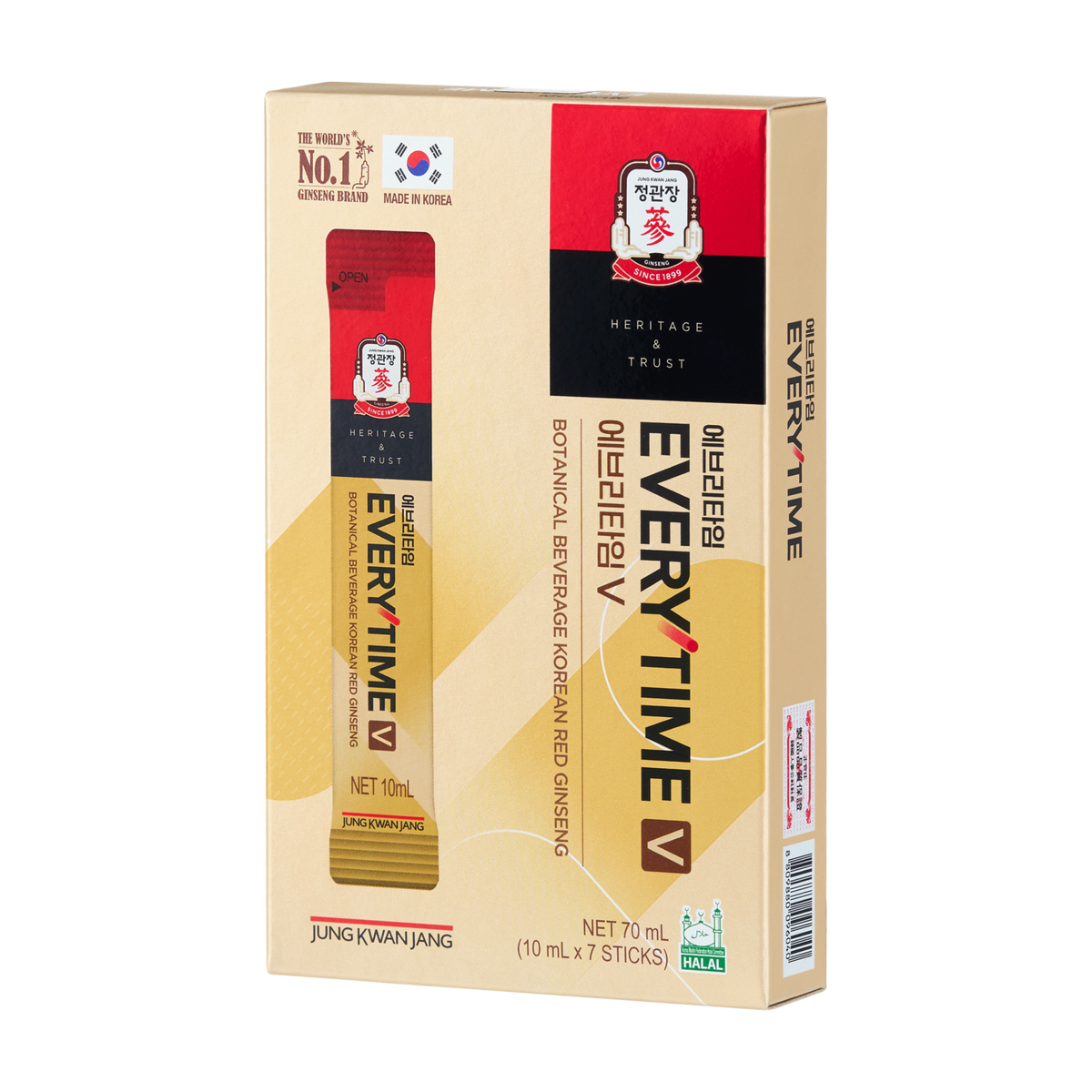 Korean Red Ginseng Everytime V 10ml x 7 sticks