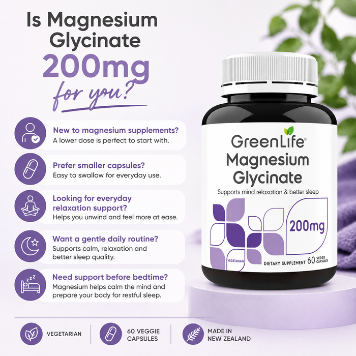 Magnesium Glycinate 200mg 60 Capsule