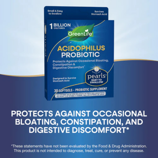 Probiotic Pearls Acidophilus, 30 softgels - GreenLife Singapore