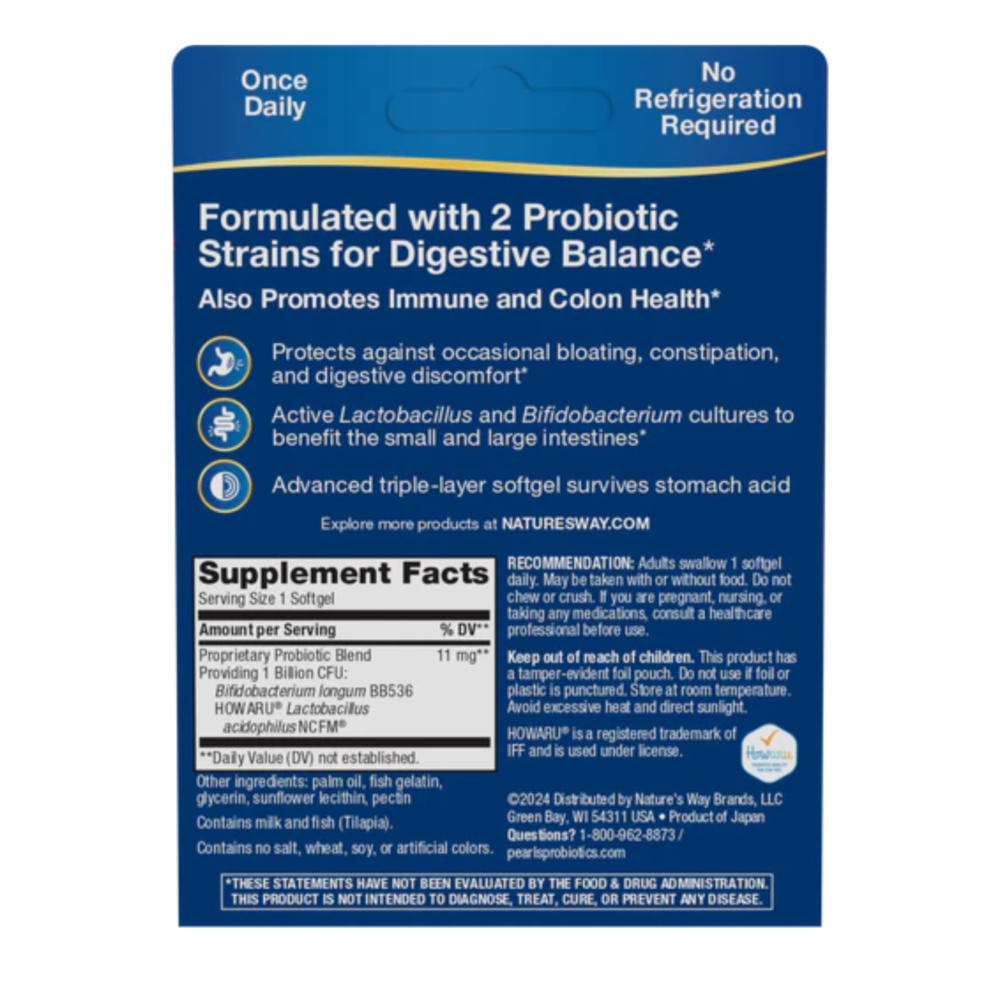Probiotic Pearls Acidophilus, 30 softgels - GreenLife Singapore