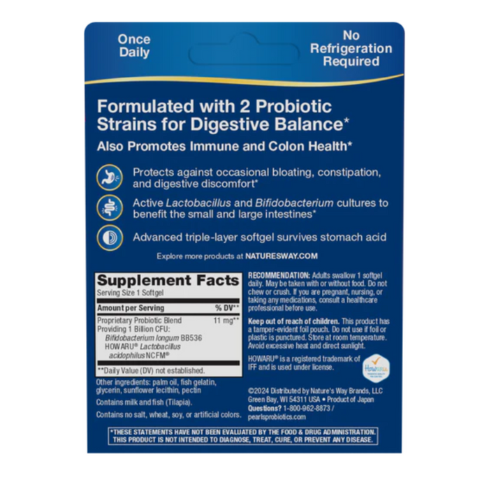 Probiotic Pearls Acidophilus, 30 softgels