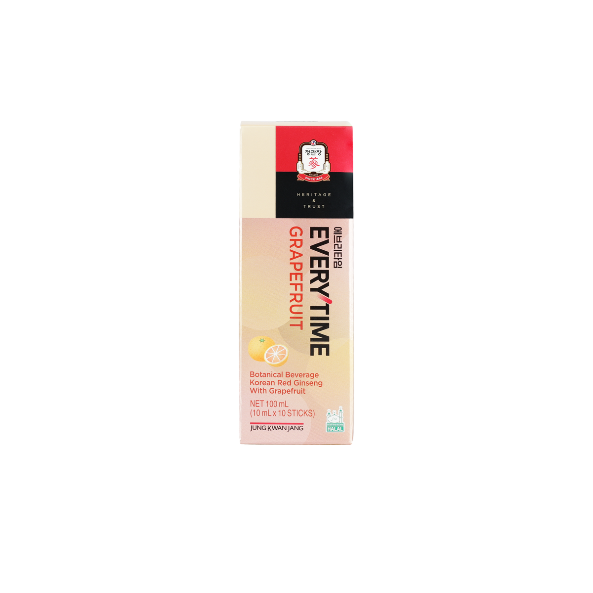 Korean Red Ginseng Everytime V - Grapefruit Flavour 10ml (10 sticks)