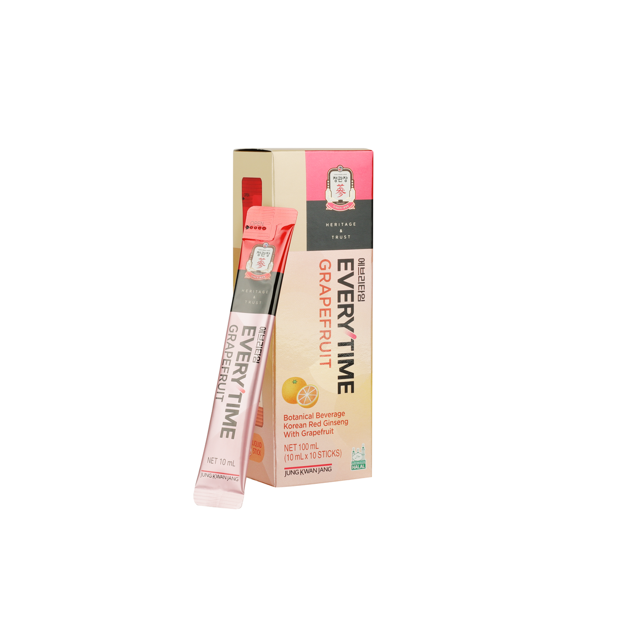 Korean Red Ginseng Everytime V - Grapefruit Flavour 10ml (10 sticks)