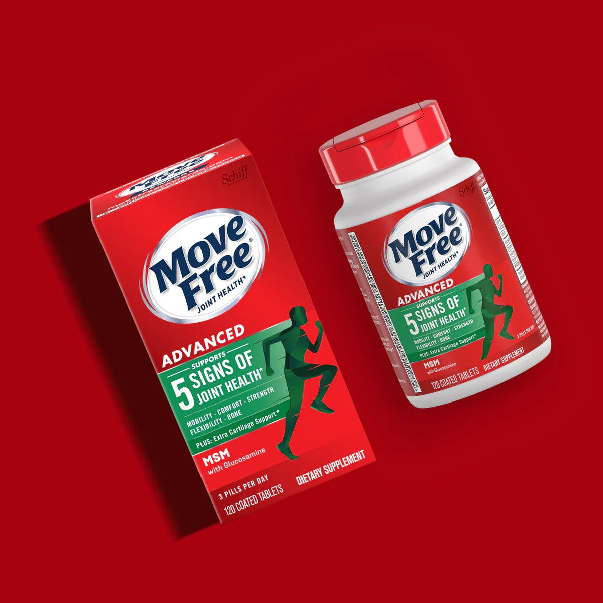 Move Free Advanced Plus MSM, Glucosamine  + Chondroitin 120 coated tablets