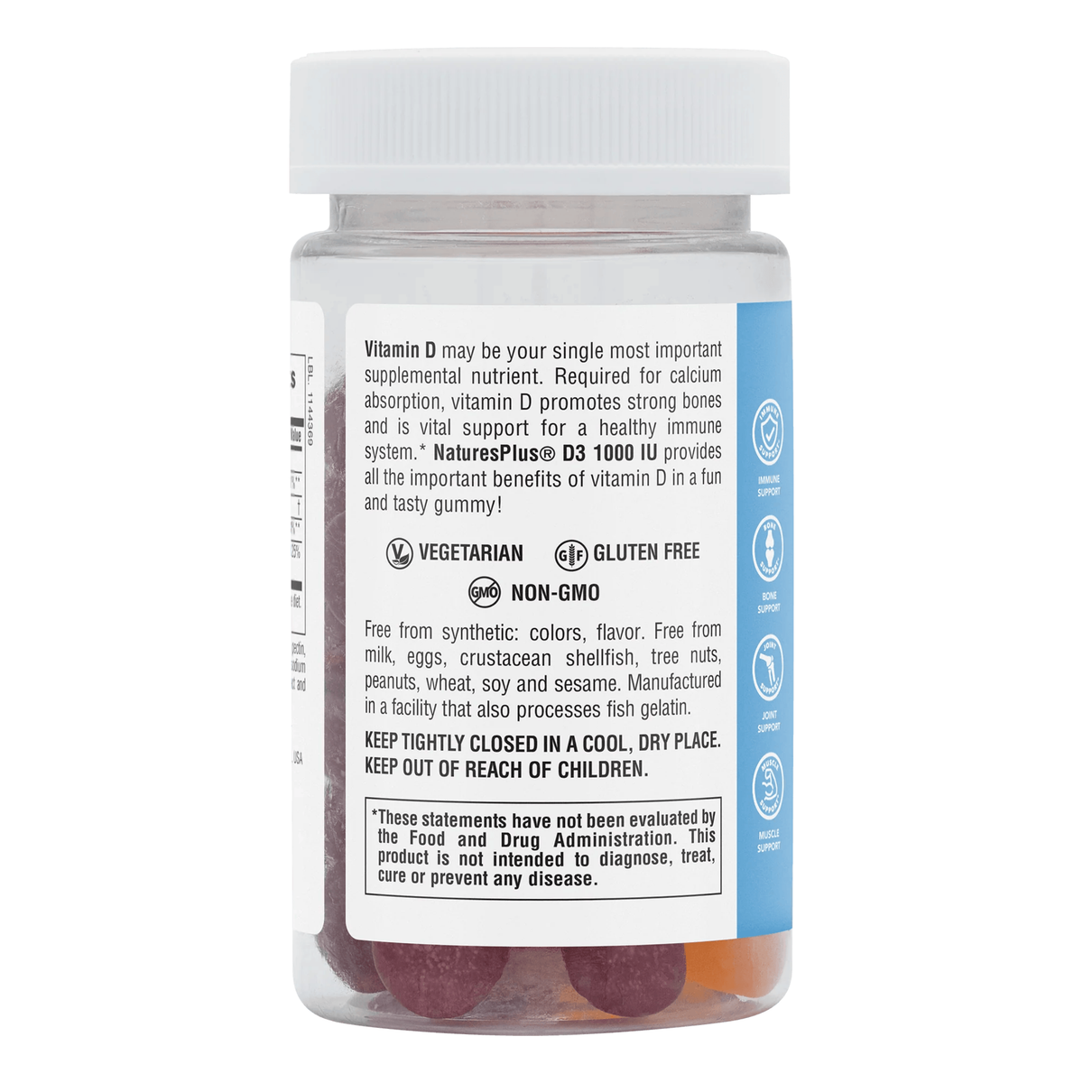 Vitamin D3 1000IU | 60 Gummies