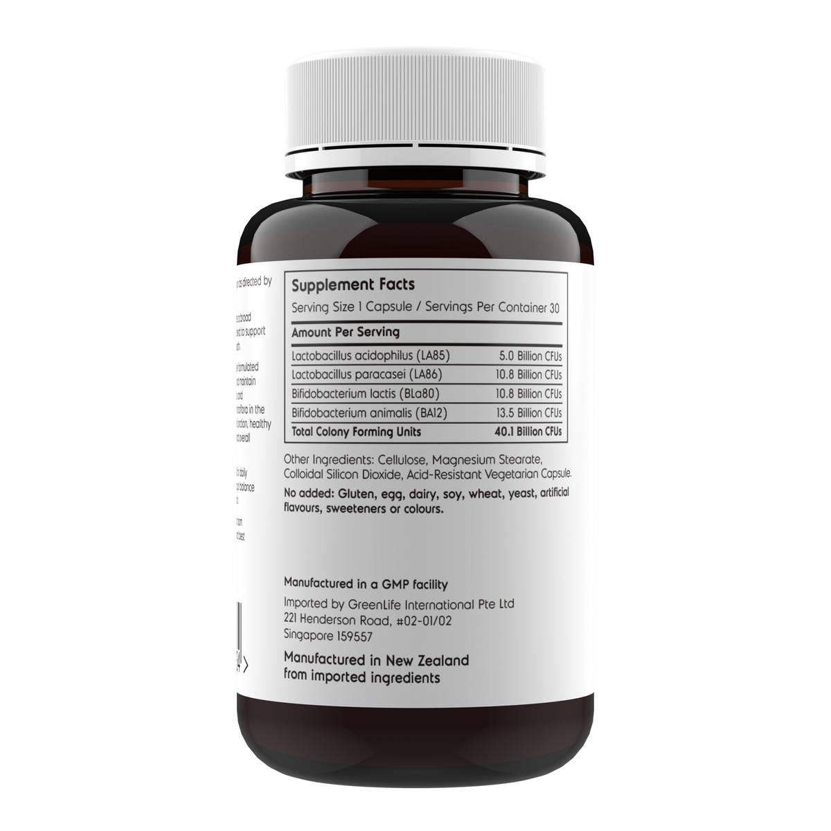 Probiotics 40B (30 delayed release capsules) – GreenLife Singapore