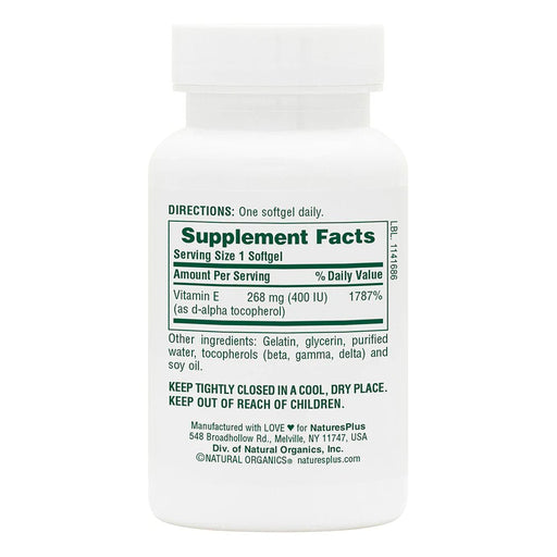 Vitamin E 400 IU Mixed Tocopherol Softgels