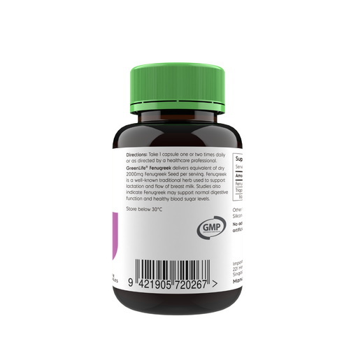 Fenugreek (30 veggie capsules) - GreenLife Singapore