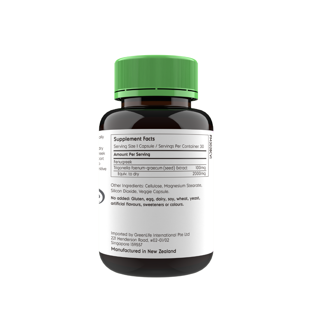 Fenugreek (30 veggie capsules) - GreenLife Singapore
