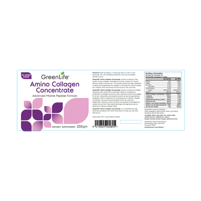 Amino Collagen Concentrate - GreenLife Singapore