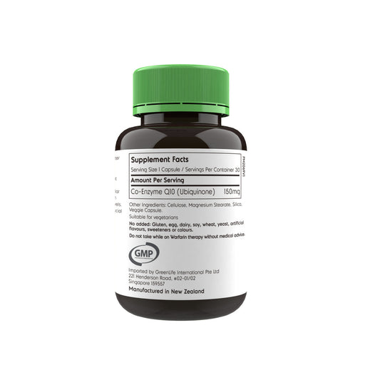 CoQ10 150mg - GreenLife Singapore