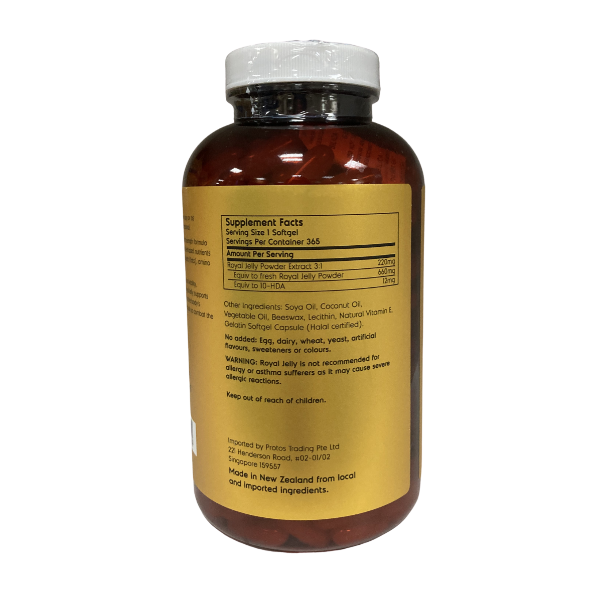 Royal Jelly (365 softgels) - GreenLife Singapore