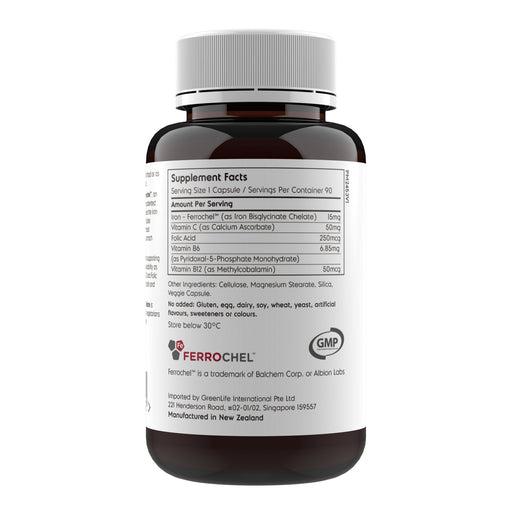 Iron Chelate with Ferrochel - GreenLife Singapore