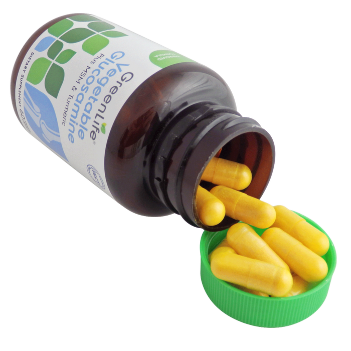 Vegetable Glucosamine Plus MSM & Turmeric (180 capsules) - GreenLife Singapore