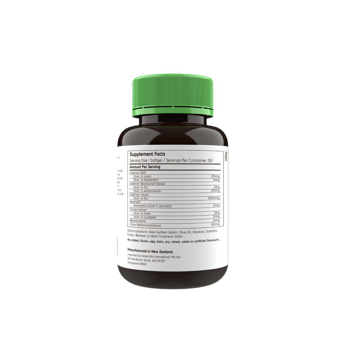 Bright Vision (30 softgels) - GreenLife Singapore
