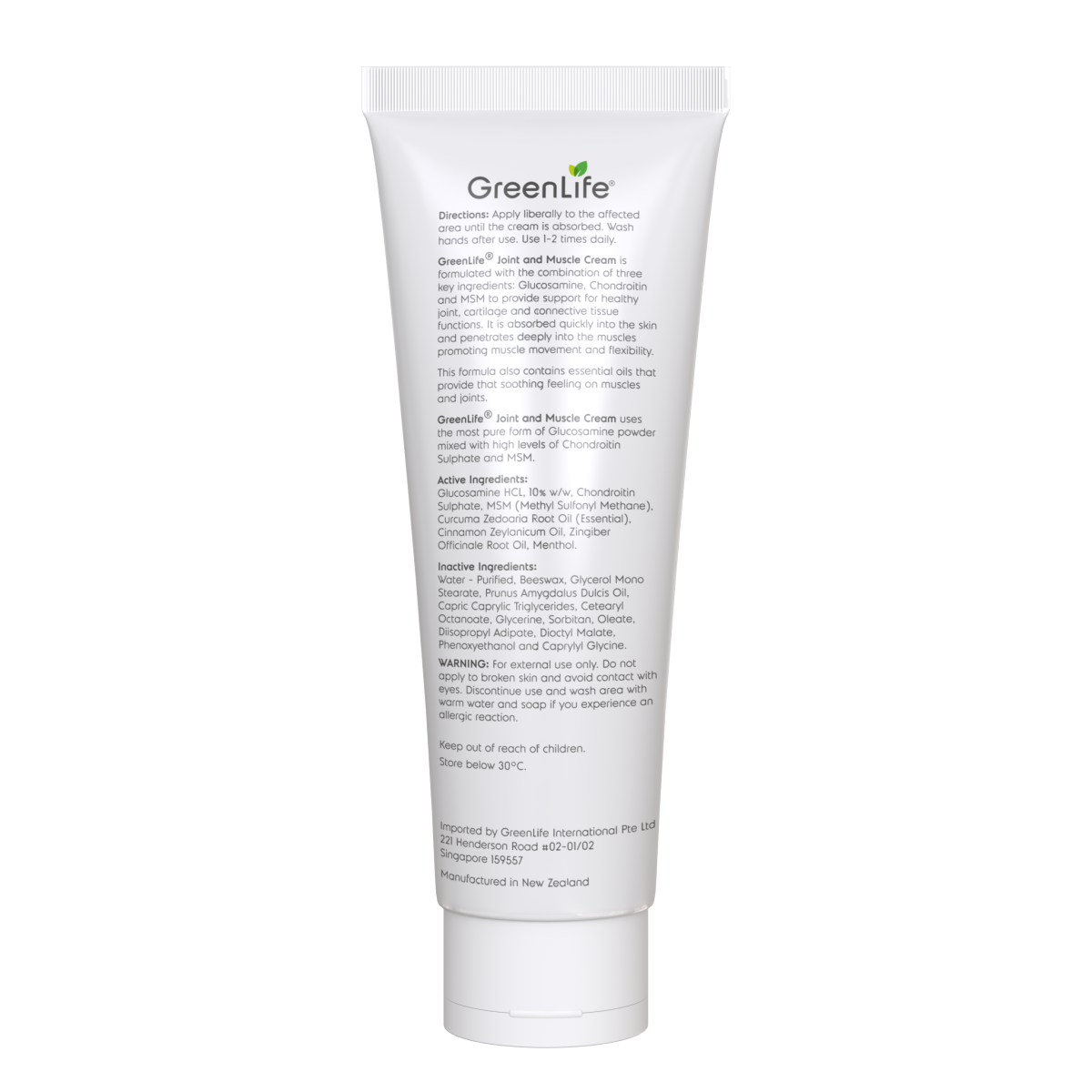 Joint & Muscle Cream - GreenLife Singapore