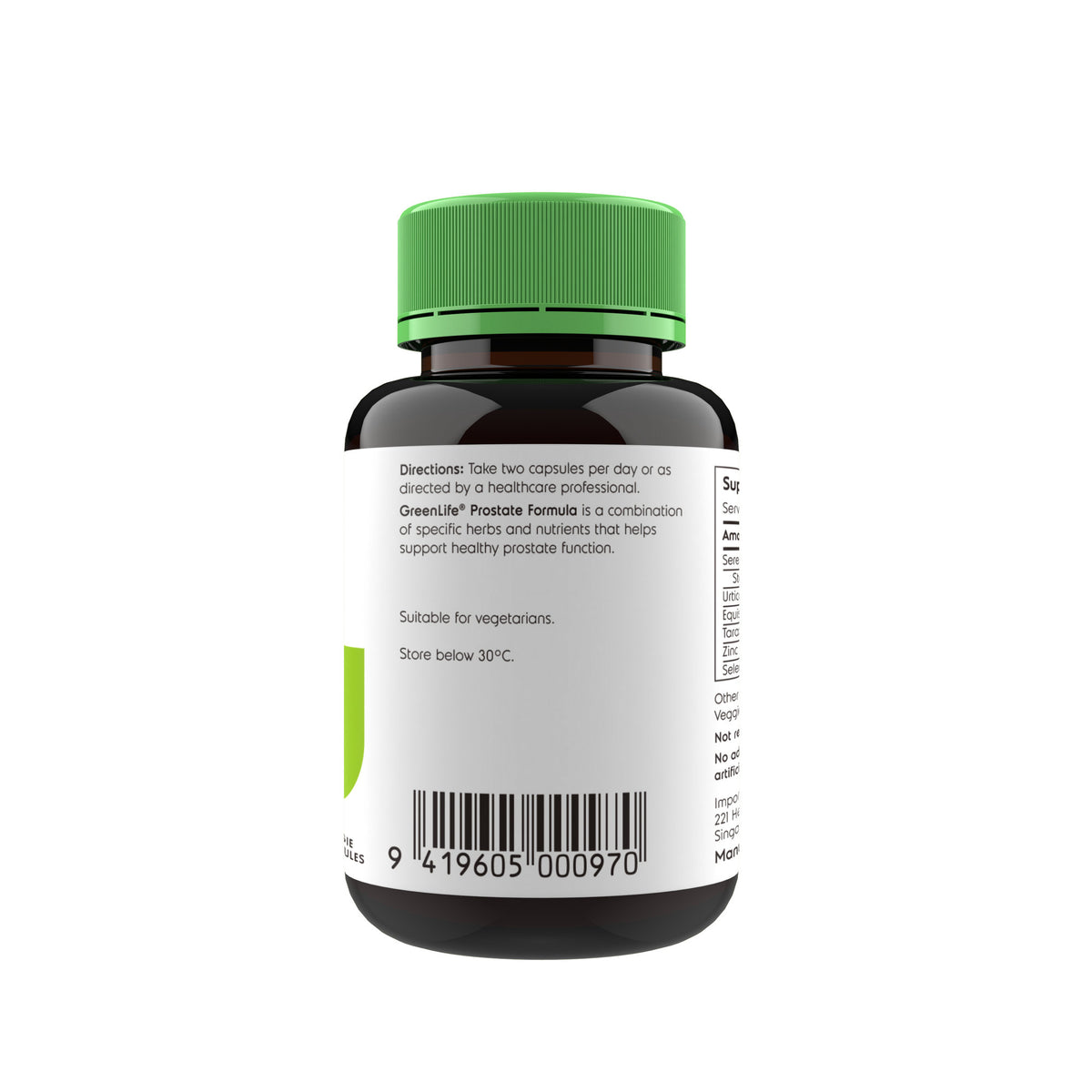 Prostate Formula with Saw Palmetto - GreenLife Singapore