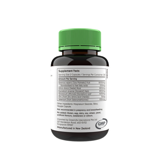Prostate Formula with Saw Palmetto - GreenLife Singapore